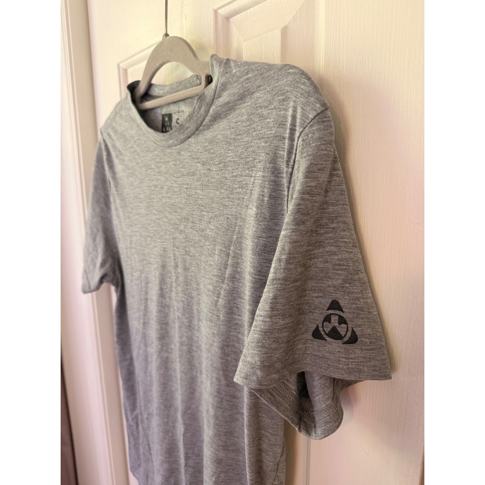 Magpul Core Mens Gray Heathered Drirelease Short Sleeve T-Shirt Small Logo Tee